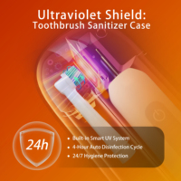 Stérilisateur UV rechargeable pour brosses à dents – Étui de nettoyage et de désinfection pratique pour la maison, les voyages et les affaires