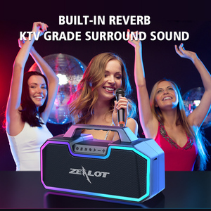 ZEALOT-altavoz inalámbrico S57 con luz RGB, Subwoofer, 80W, sonido estéreo fuerte HD y <span class=keywords><strong>tecnología</strong></span> TWS - Product Image 3