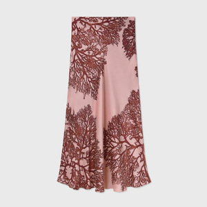 Jupe sirène en soie biaisée respirante, longueur genou, de luxe, formelle et romantique pour femme - Product Image 1