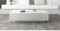 Meuble TV Noir en Bois Massif, Combinaison Table Basse du Sol au Plafond, Salon, Moderne, Meuble TV Haut de Gamme en Bois Massif