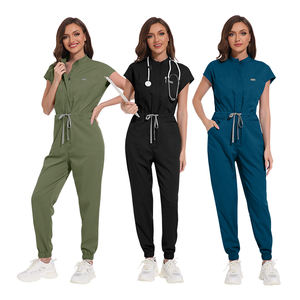 High Custom Logo Frauen Männer Peelings Set Hot Sale Spandex Friseursalon Krankenhaus Krankens ch wester Scrub Jogger Uniformen High Custom Logo Medical - Product Image 2