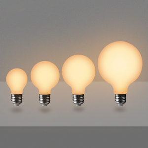 <span class=keywords><strong>Globel</strong></span> G80 G95 G125. Bombilla de filamento LED sin parpadeo de la leche blanca de la bombilla de Edison E26 E27 Base - Product Image 2