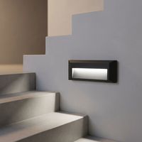Applique murale led rectangulaire pour escaliers, conforme à la norme ip65, luminaire décoratif, idéal pour des marches