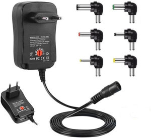 Eu Us Uk Au Ac100-240v Plug dinding Dc3v 4.5v 5v 6v 7.5v 9v 12v 2.1a 30w adaptor Universal dapat disesuaikan - Product Image 1