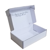 Fabrication de boîtes d'emballage en carton ondulé de luxe avec impression de logo personnalisé, boîte d'expédition pour lingerie et sous-vêtements