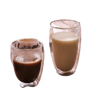 Tasse à thé en <span class=keywords><strong>verre</strong></span> Borosilicate, style européen à <span class=keywords><strong>Double</strong></span> <span class=keywords><strong>paroi</strong></span> en <span class=keywords><strong>verre</strong></span> Borosilicate - Product Image 1