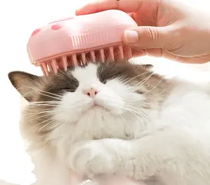 Electric Pet Cat Dog Floating Hair Removal Comb Massage Cleaning Brush In Vogue