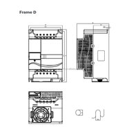 Convertisseur de fréquence, logique de commande, contrôle vectoriel sans capteur Delta, variateur compact VFD-E série 22Kw, onduleur/CA 45A 460V IP20