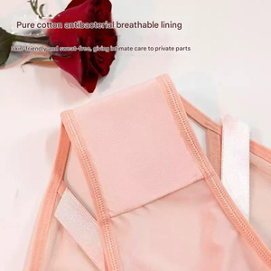 Tanga de Algodón Sexy para Mujer, Cintura Alta, Transparente, con Encaje, Tallas Grandes, Satinado, Transpirable, Ecológico, de Secado Rápido - Product Image 4