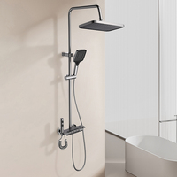 Meilleure vente en stock : Ensemble de douche thermostatique à touches piano, 4 modes, 4 sorties, jet doux, chromé – Le favori d'Europe et d'Amérique