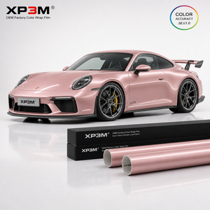 ฟิล์มหุ้มรถยนต์ XP3M สีชมพูเมทัลลิกเหลว เงาแบบเมทัลลิก TPU สี PPF หนา 7.5 มิล ซ่อมแซมตัวเองได้ ป้องกันรอยขีดข่วน ป้องกันการเหลือง - Product Image 5