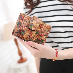 Vegan Women Clutch <b>Wallet</b> Cork Leather <b>Wallets</b> PU Leather Slim RFID Blocking <b>Card</b> <b>Holder</b> <b>Wallet</b> Purse for Women - Product Image 3