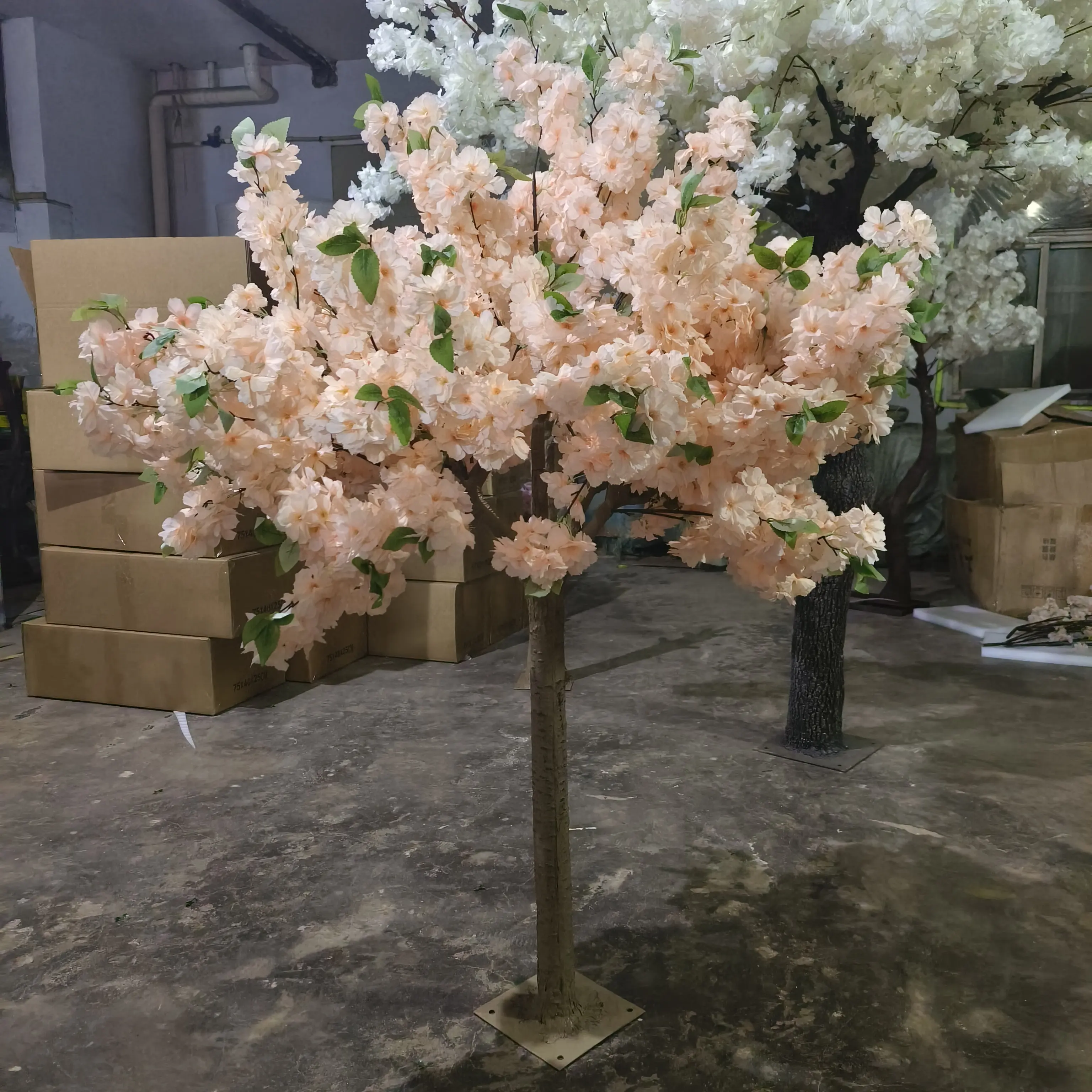 SN-A244 toptan dekorasyon düğün olay için ev dekor kapalı ve açık yapay kiraz çiçeği dalları ağaç