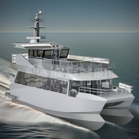 Catamaran touristique, bateau de passagers de qualité supérieure, en aluminium marin de grade 5083, ferry pour passagers