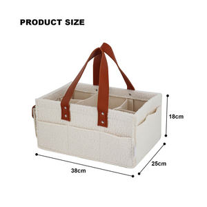 Organizador de pañales para bebés con compartimento de almacenamiento extraíble, organizador de pañales para bebés, contenedor de almacenamiento de pañales para coche de viaje - Product Image 4