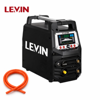 LEVIN Nouveau Poste à souder TIG 200A 220V AC/DC à onduleur pulsé à onde carrée avec contrôle synergique MCU pour métaux de construction