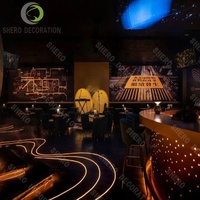 Bar à liqueur de luxe Cocktail Club Idées de décoration Ensembles de meubles complets pour la rénovation de restaurants gastronomiques