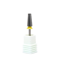 Forets à ongles en carbure de qualité supérieure 6.0*14.5 XF 5-en-1 à coupe croisée, embout conique arrondi, pour lissage et découpe