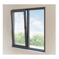 Ventana Corredera de Aluminio Impermeable, Ventana Corredera con Marco de Aluminio Antirrobo