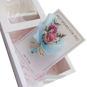 กล่องของขวัญวันแม่ DREA ช่อดอกไม้แห้งขนาดเล็ก การ์ดอวยพร วันวาเลนไทน์ ดอกไม้แห้งสำหรับห่อของขวัญ - Product Image 1