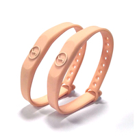 Personnaliser le paiement sans numéraire NTAG213 NFC 13.56Mhz Bracelets NFC réglables Bracelet en silicone RFID