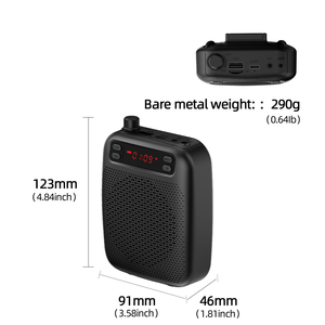 <span class=keywords><strong>Amplificateur</strong></span> vocal rechargeable 10W avec microphone cravate sans fil UHF, haut-parleur <span class=keywords><strong>portable</strong></span> pour enseignants et conférences en classe - Product Image 3