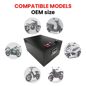 電動自転車48V 60V 72Vオートバイリチウムイオンモーターサイクル電動バイクバッテリーパック - Product Image 2