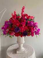 L-R325, la boule de fleurs artificielles personnalisée la plus populaire, fleurs pour allée de mariage, centre de table, décoration pour fête de mariage