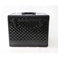 Boîte à outils en aluminium noir 8 pièces, grande capacité, toilettage cheval organisateur OEM kit rigide pour outils, boîtier rigide de haute qualité