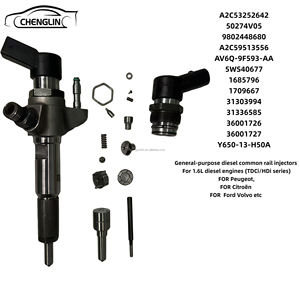 Injecteur Common Rail Direct Usine 9674973080 9802448680 <span class=keywords><strong>50274V05</strong></span> pour Peugeot Citroën Ford Volvo 1.6HDi Buse d'injecteur Diesel - Product Image 2