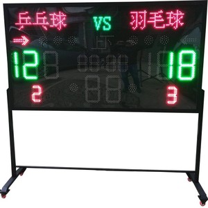 ป้ายบอกคะแนนบาสเกตบอล นาฬิกายิง 24 วินาที แบบพกพา พร้อมจอ LED สำหรับสนามบาสเกตบอล - Product Image 2