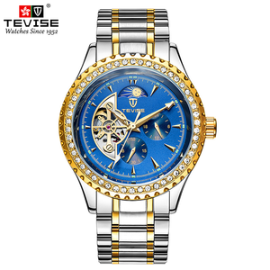 Montre mécanique de luxe pour homme, entièrement automatique, avec moissanite, style classique et décontracté. - Product Image 2