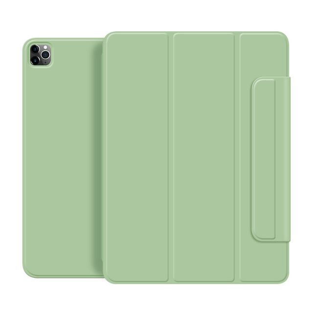 Smart Buckle Case Magnetic Flip Tablet Case Cover Supporting Pencil Charging for iPad Pro 13 M5 2025 with Kickstand