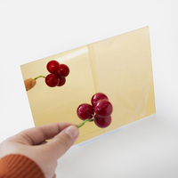 Feuille de miroir en plastique à prix avantageux, feuille de miroir en acrylique argentée