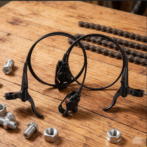 <span class=keywords><strong>Kit</strong></span> de <span class=keywords><strong>frein</strong></span> à disque <span class=keywords><strong>hydraulique</strong></span> BUCKLOS pour <span class=keywords><strong>VTT</strong></span>, en aluminium, avec rotor de <span class=keywords><strong>frein</strong></span> de 160 mm, <span class=keywords><strong>frein</strong></span> à huile pour vélo, pièces de vélo pour mise à niveau - Product Image 5