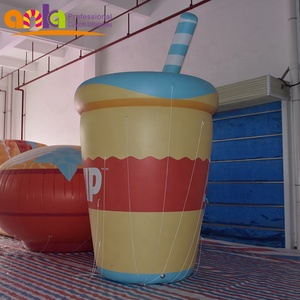 Ballon publicitaire géant en PVC <span class=keywords><strong>gonflable</strong></span>, modèle de sandwichs, hamburgers, frites - Product Image 2