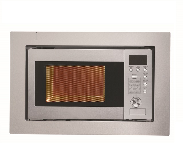 20L Built-In Microwave Oven with Stainless Steel Grill for Home Use
