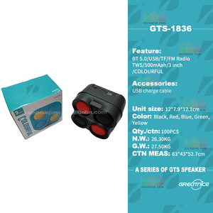 Altoparlante Wireless <span class=keywords><strong>Mini</strong></span> Gts-1836 da 3 Pollici, Subwoofer Portatile per Esterni, Lettore Musicale TWS USB TF FM MP3, Vendite Calde <span class=keywords><strong>2023</strong></span> - Product Image 4