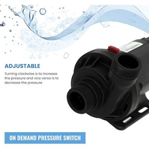 Icegalax Water <b>Pump</b> 12V 24V Brushless <b>Submersible</b> Circulation <b>Pump</b> Adjustable Flow For Cold Plunge Tub - Product Image 2