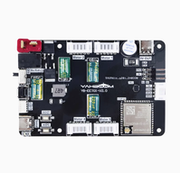 Carte de commande Micro ROS pour module d'extension de robot Raspberry Pi 5 avec support LiDAR de moteurs d'encodeur 4WD coprocesseur ESP32S3