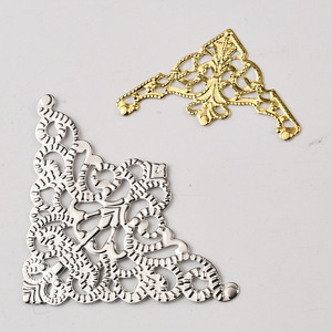Metal <b>Corner</b> <b>Protectors</b> Decorative Alloy Edge Guards For Box Packaging Silver Gold Small Large Size Hardware Accessories - Product Image 1