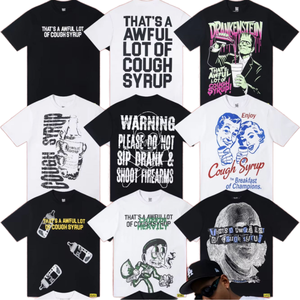 T-shirt Streetwear Oversize 100% Coton Cough Syrup Solid |   C'est vraiment beaucoup - Product Image 1