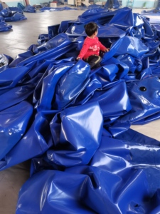 Sac de stockage de gaz pliable en PVC souple d'argile rouge personnalisable <span class=keywords><strong>Zoe</strong></span> ALY-B pour broyeur de déchets alimentaires, haute efficacité et sécurité, longue durée de vie - Product Image 6