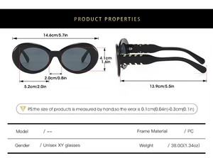 Gafas de Sol de Diseño para Mujer 2025, Tendencia, Logotipo Personalizado, Marcas Famosas, Alta Moda, Protección UV400, Montura Completa, Forma Ovalada, Novedad - Product Image 6