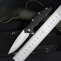 Couteau de survie pliable personnalisé à lame haute dureté 8Cr13MoV avec manche en fibre de nylon ABS et caoutchouc pour le camping
