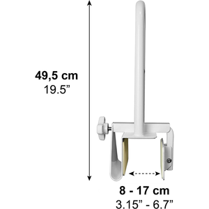 Adult Bath Handle (Bathtubs with a smooth edge 8 cm), PEPE P30008 Adult Bath <b>Grab</b> <b>Bar</b> - Product Image 5