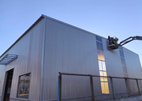 Bâtiment d'entrepôt/atelier préfabriqué en structure acier personnalisable, facile à assembler, construction métallique galvanisée, hangar