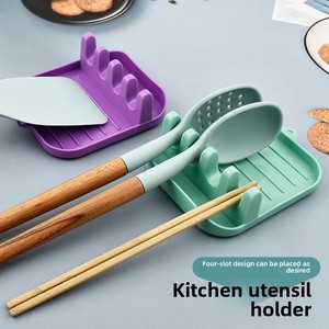 Multi-Purpose Easy-To-Clean <b>Kitchen</b> Utensil Holder Pot Lid <b>Rack</b> with Spatula <b>Storage</b> Drain Chopsticks Spoons <b>Rack</b> for Home Use - Product Image 3