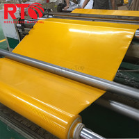 Reflektierende Folie PVC 3 Jahre Lebensdauer 1,22*45,7 m Gelbes Druck-und Plotter material zum Schneiden von 50m/45,7 m für Verkehrs zeichen