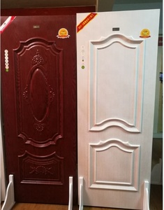 פיברגלס דלת מפעל מחיר חצי זכוכית פנים עץ דלתות - Product Image 2